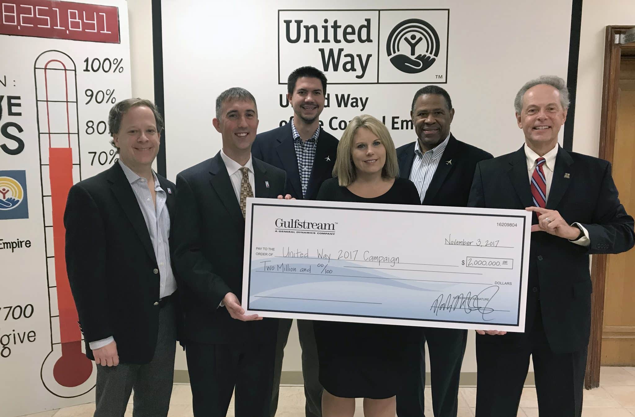 UWCE Receives $2 Million From Gulfstream